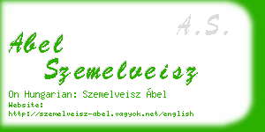 abel szemelveisz business card